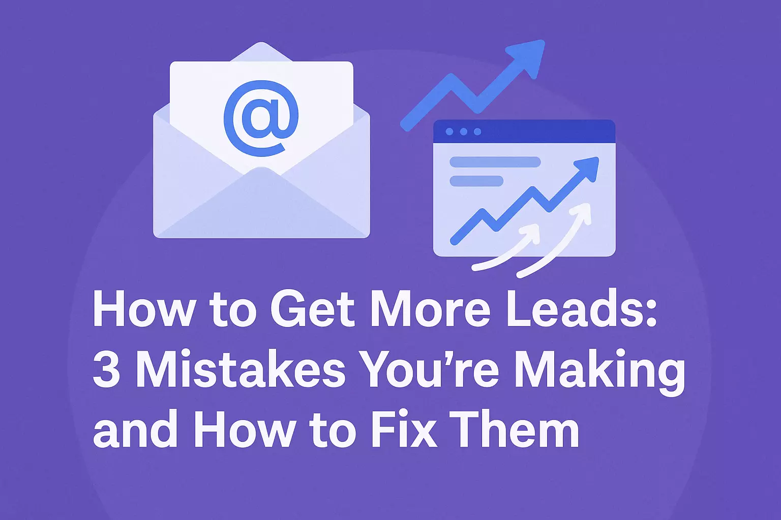 How to Get More Leads: 3 Mistakes You’re Making and How to Fix Them